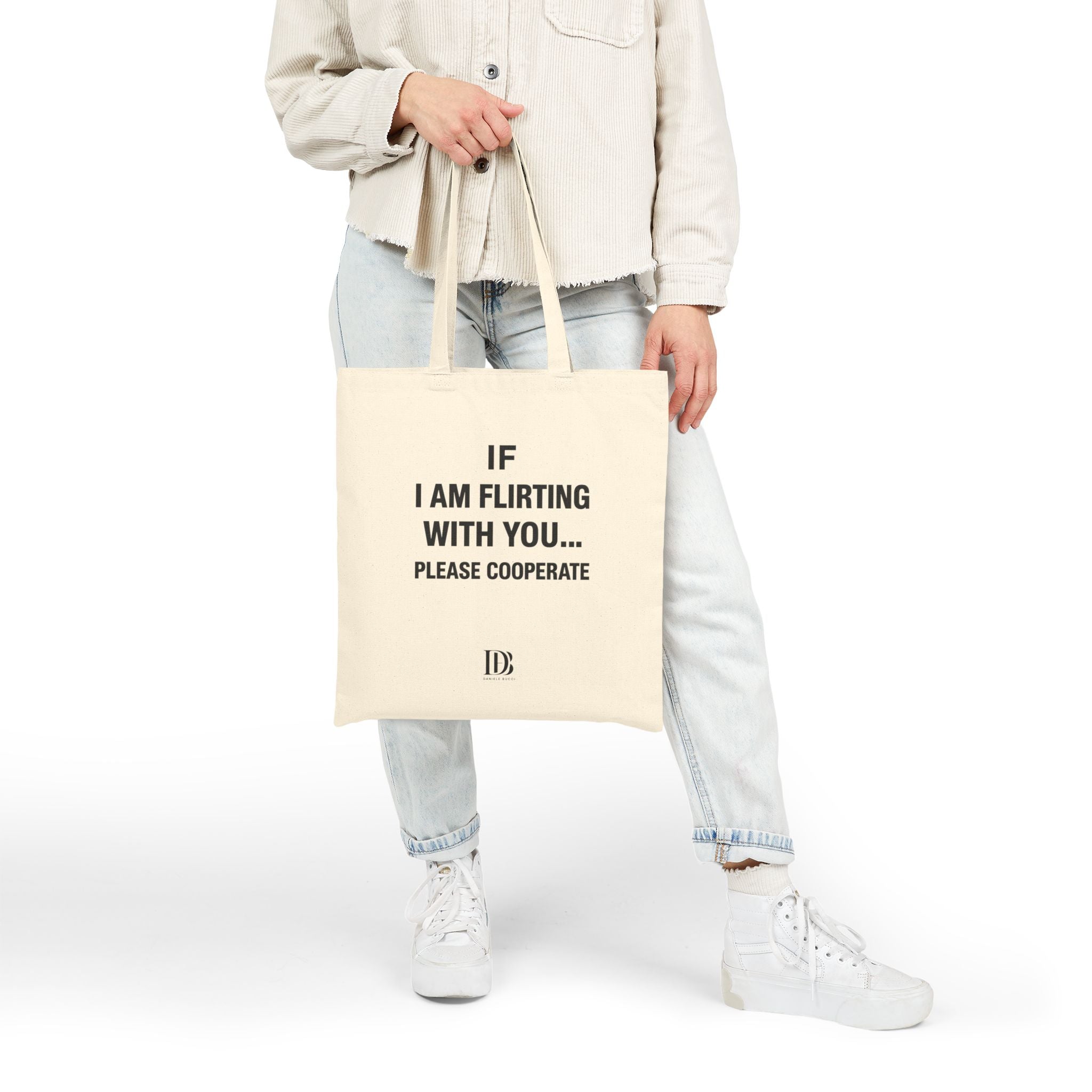 If I am flirting with you please cooperate shopping bag