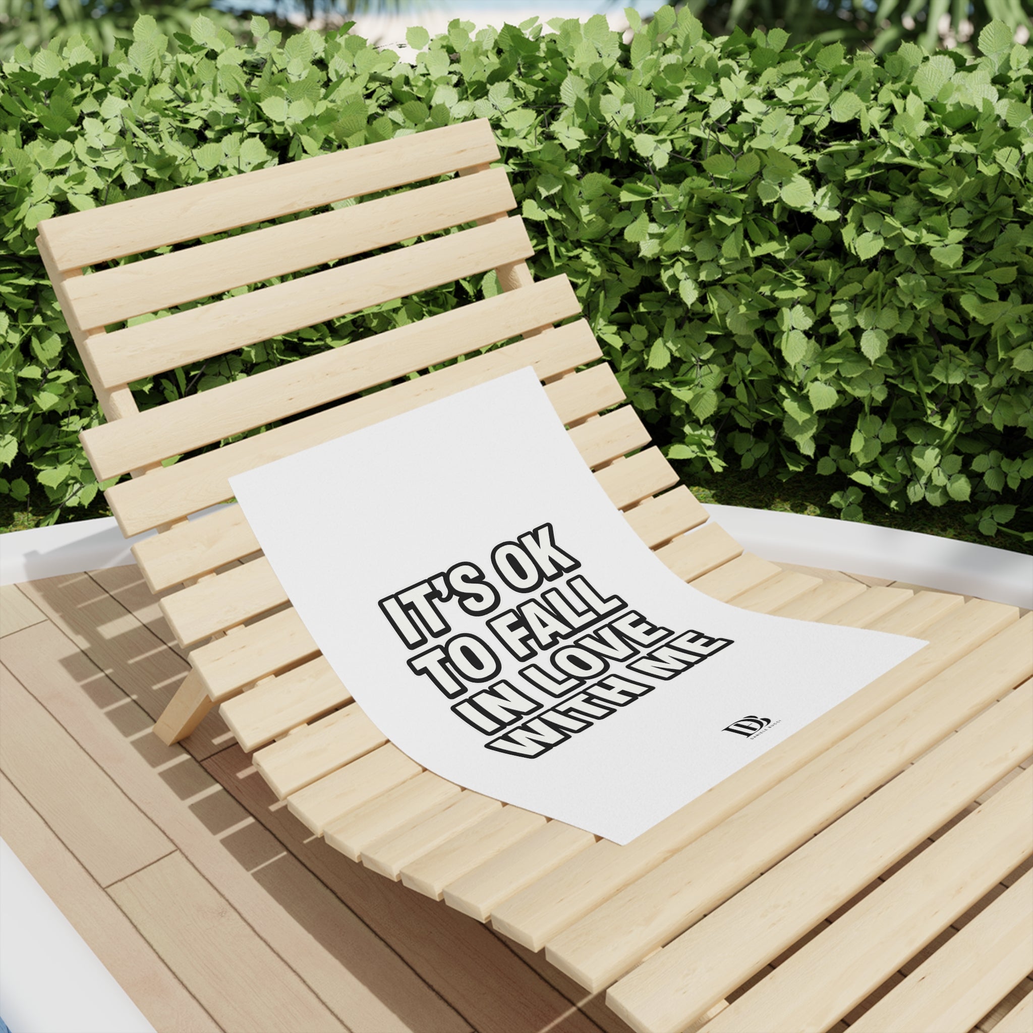 It’s ok to fall in love with me beach towel