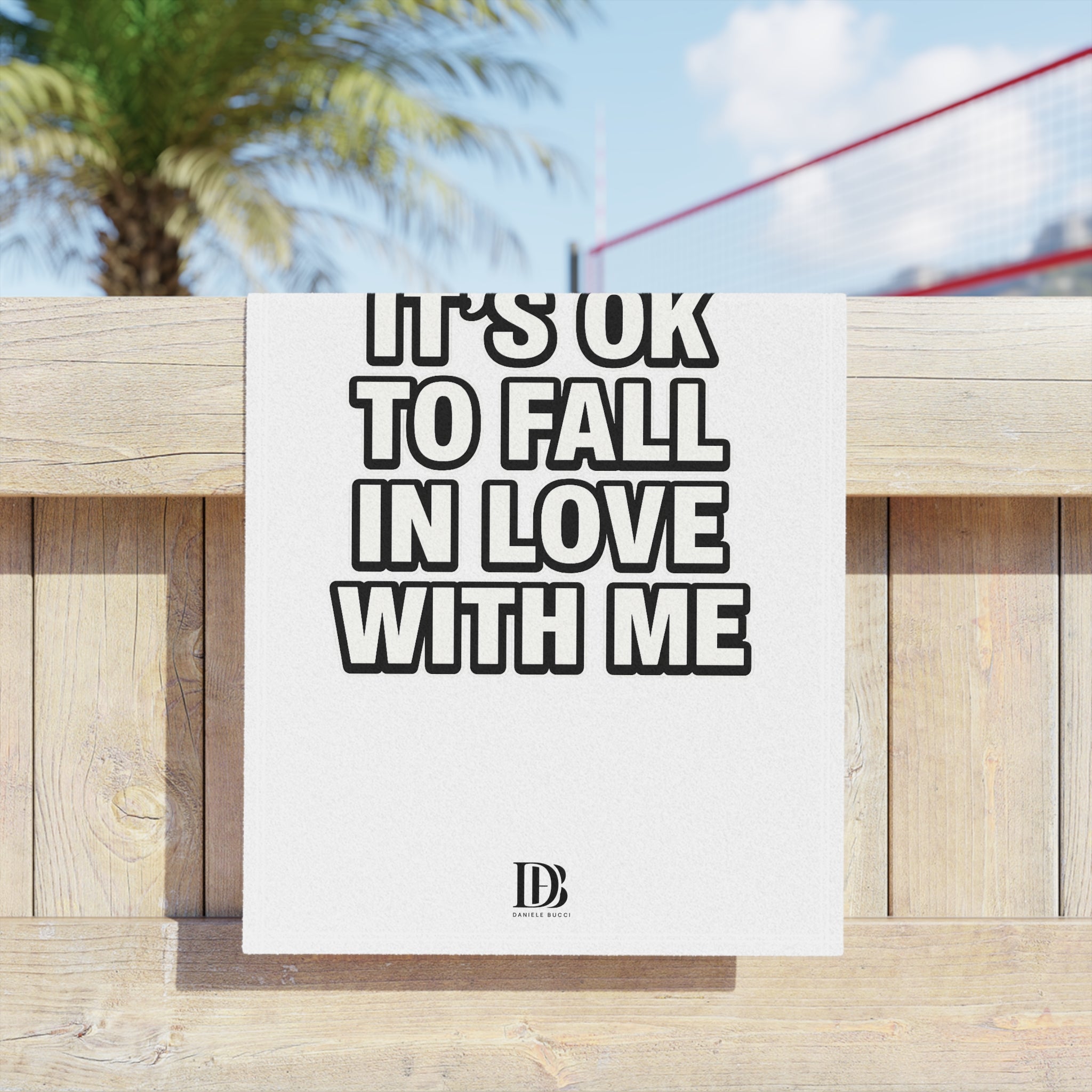 It’s ok to fall in love with me beach towel