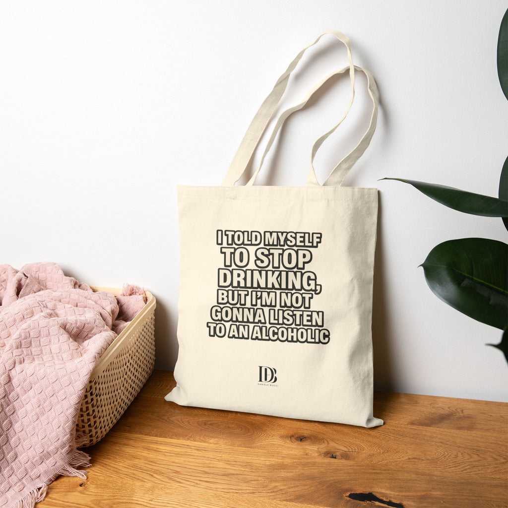Stop Drinking shopping bag