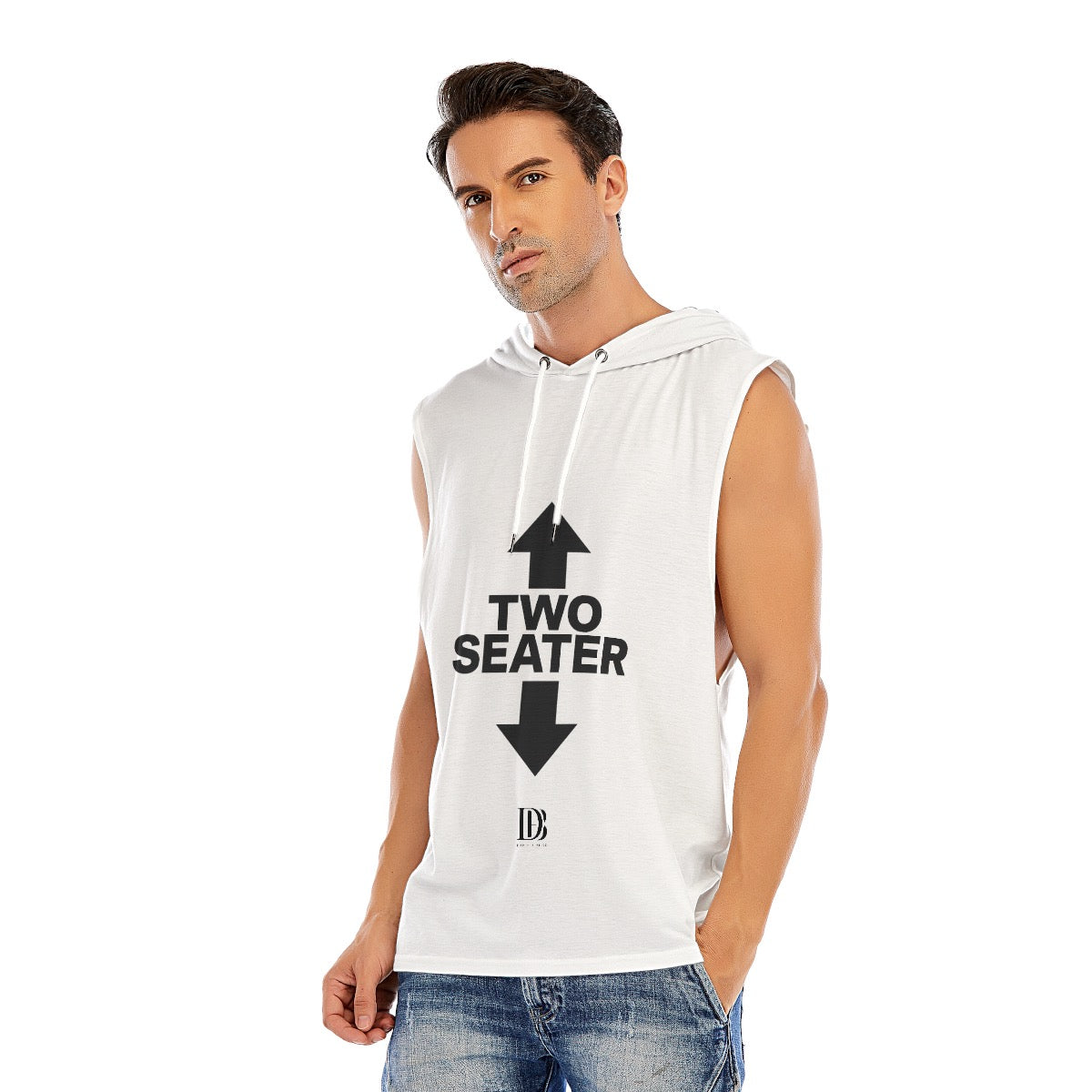 Two seater Sleeveless Pullover Hoodie