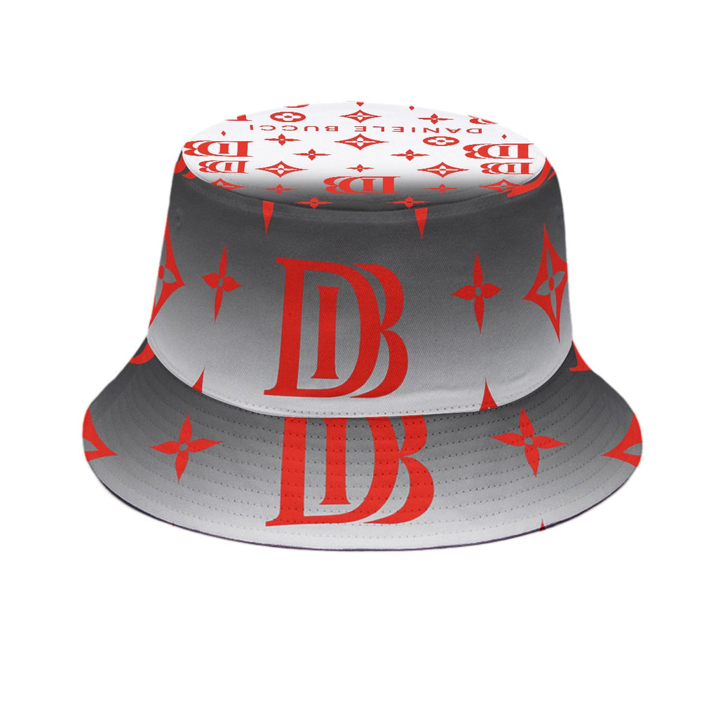 Daniele Bucci white and red Bucket Hat