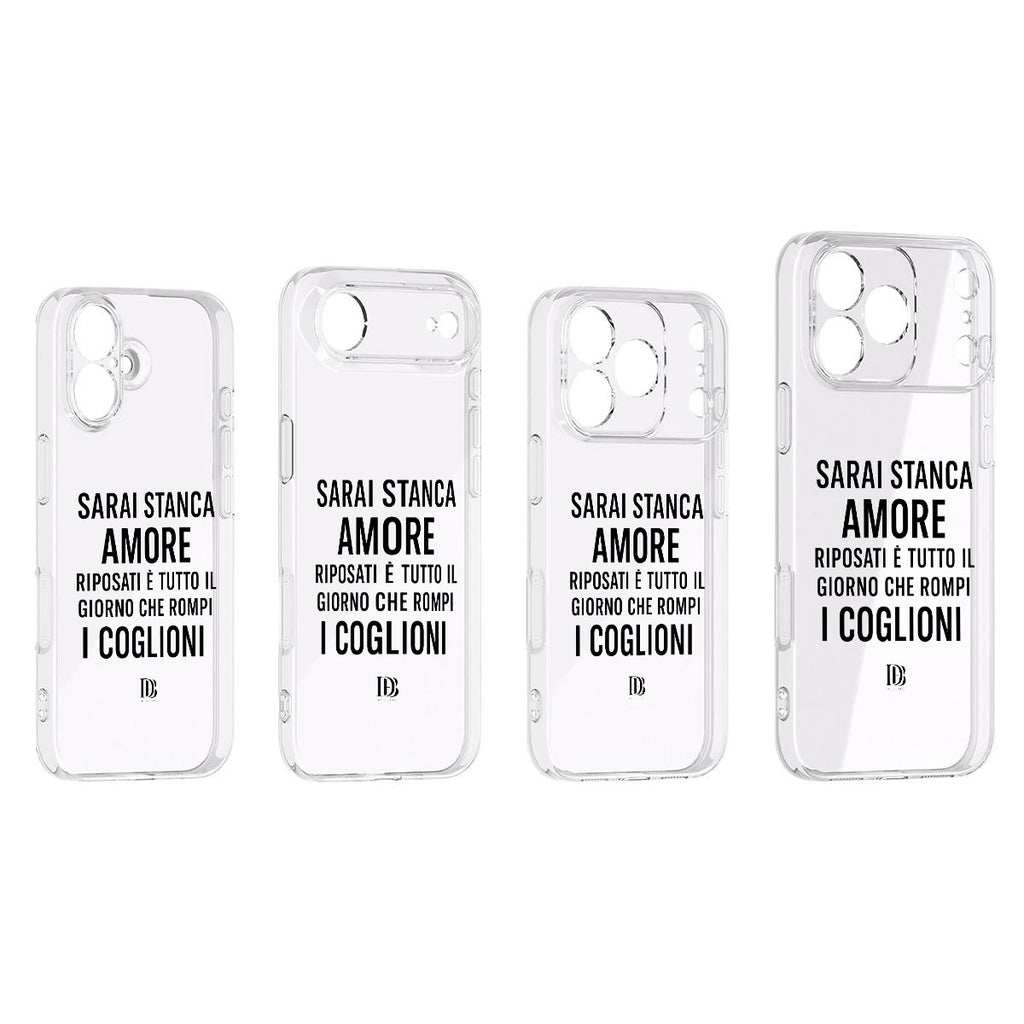 Sarai stanca amore riposati è tutto il giorno che rompi i coglioni iPhone 17 Series Mobile Phone Case