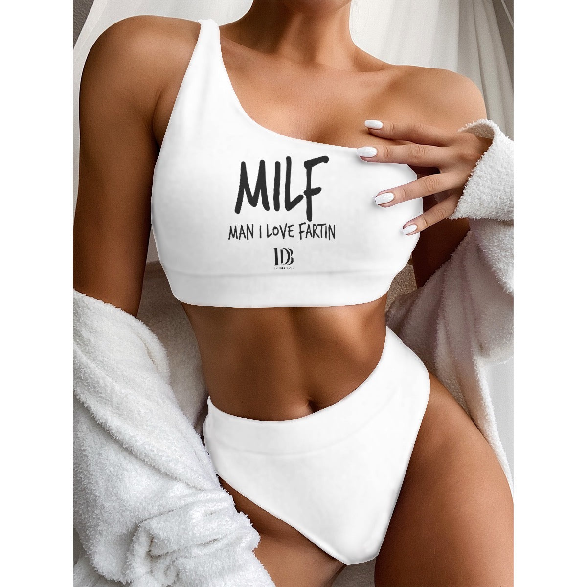 MILF man I love fartin Women Bikini With Single Shoulder