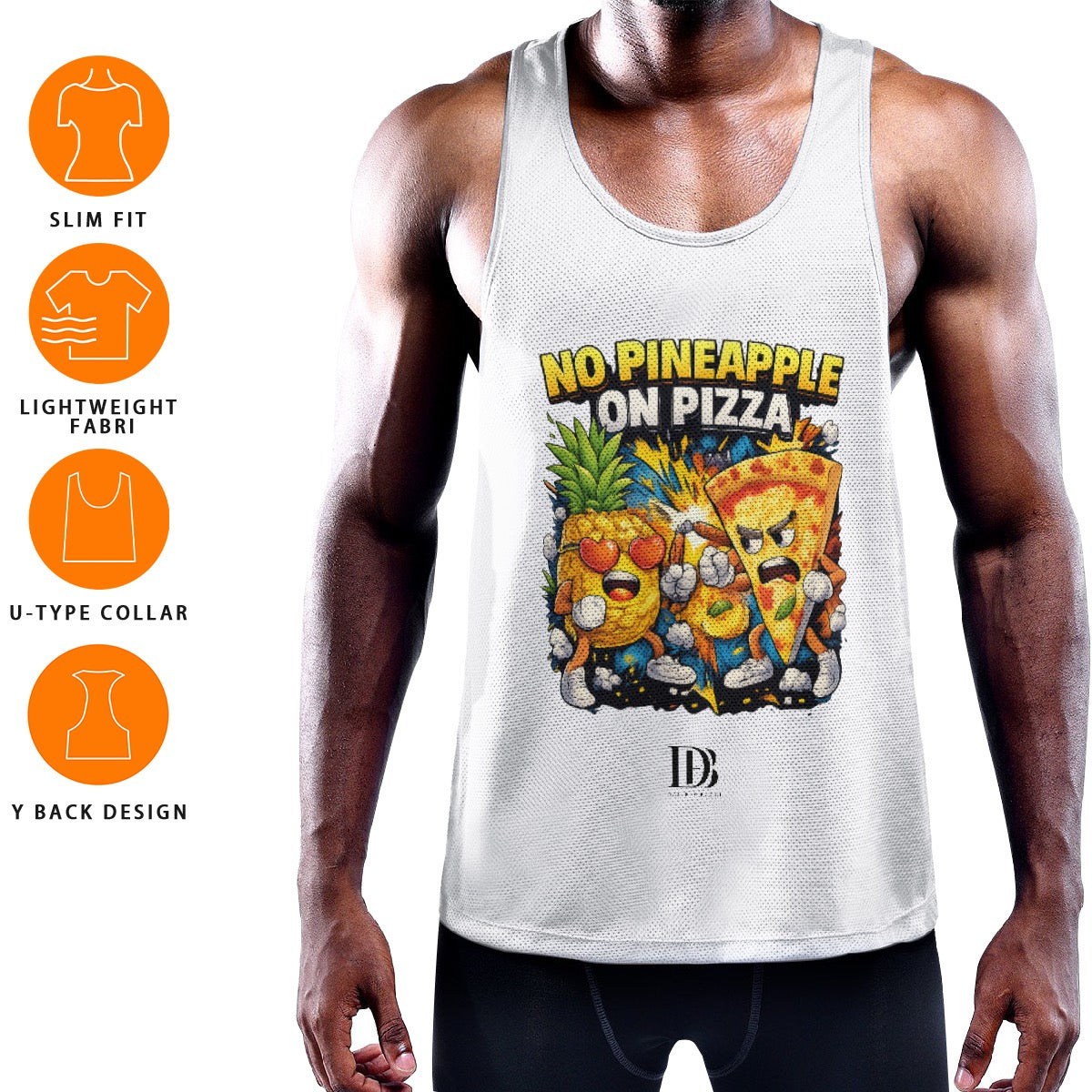 No pineapple on pizza Muscle Tank Top
