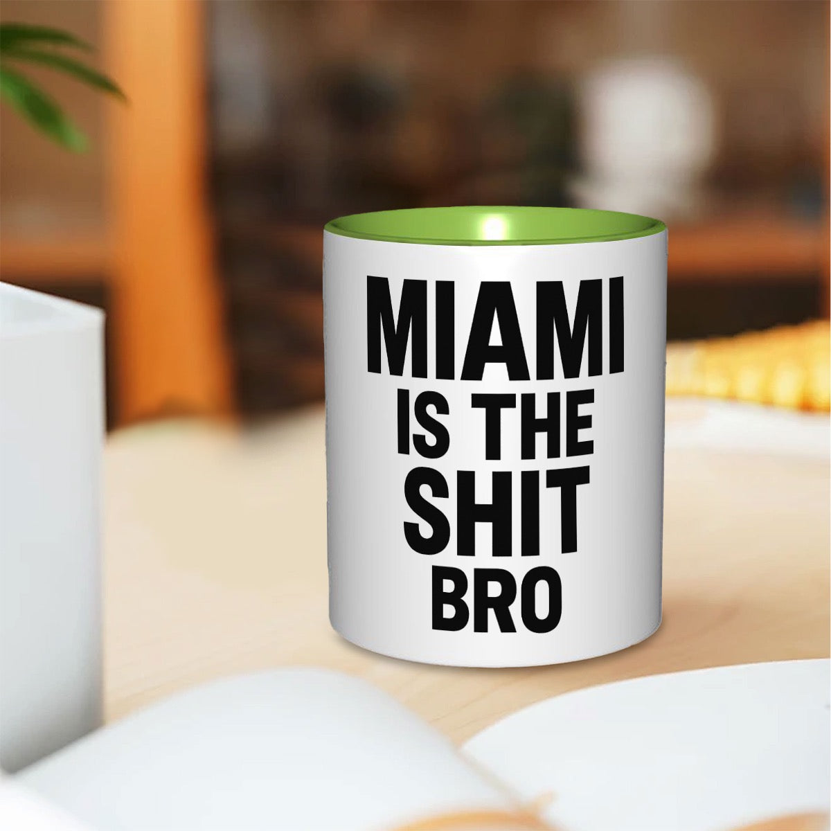 Miami is the shit bro 11oz Double Color Mug