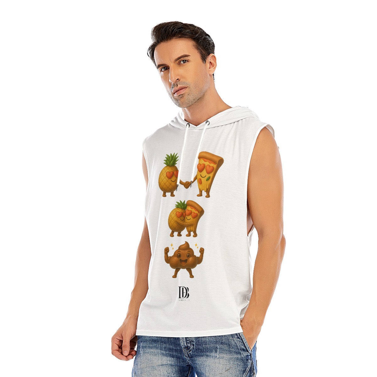 No pineapple on pizza Unisex Sleeveless Pullover Hoodie