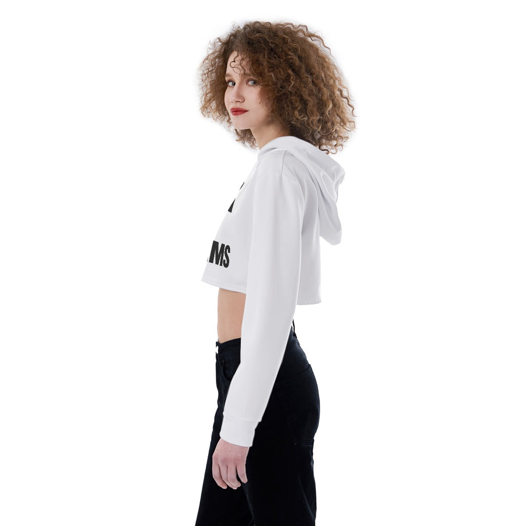 Fuck the problems Women Crop Hoodie