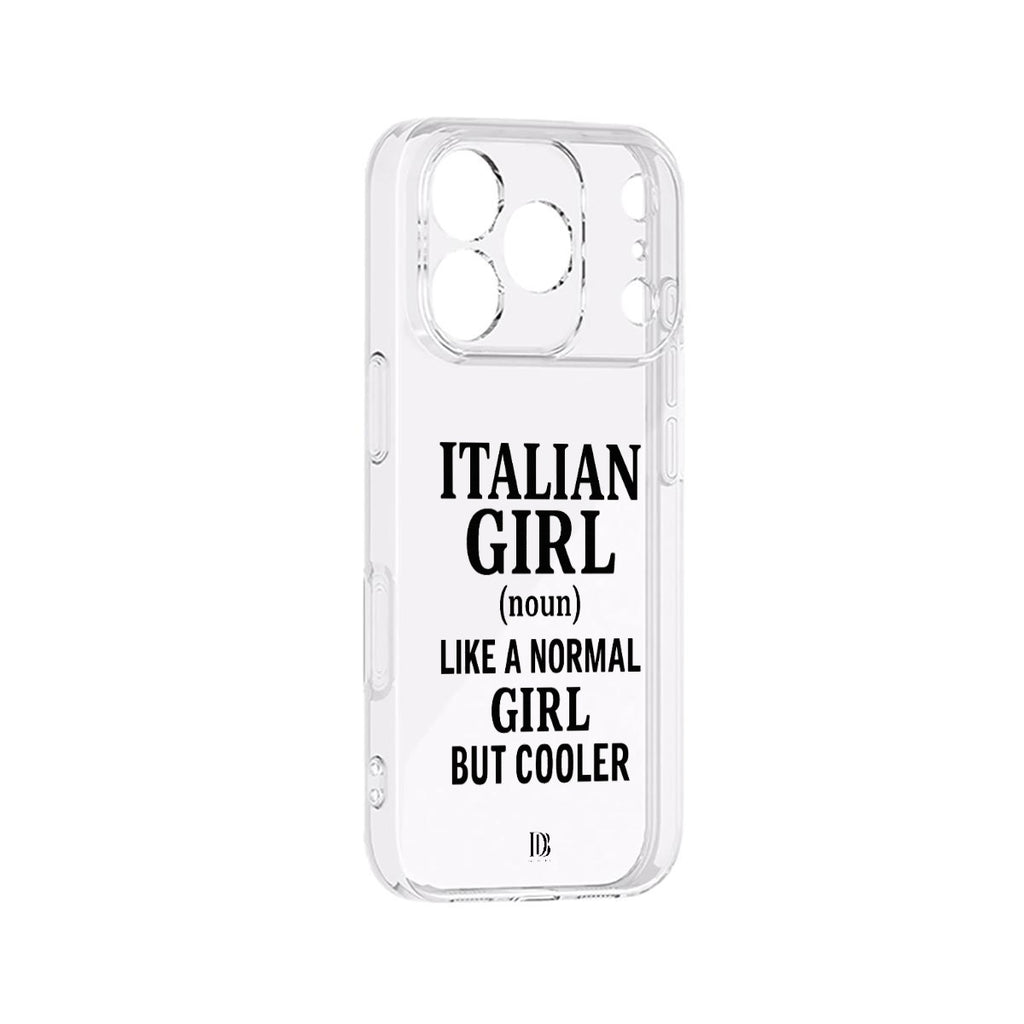 Italian girl like a normal girl but cooler iPhone 17 Series Mobile Phone Case