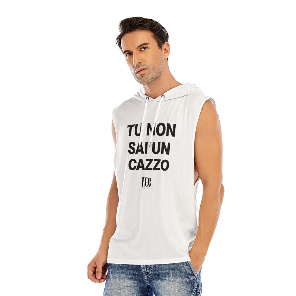 Tu non sai un cazzo Unisex Sleeveless Pullover Hoodie