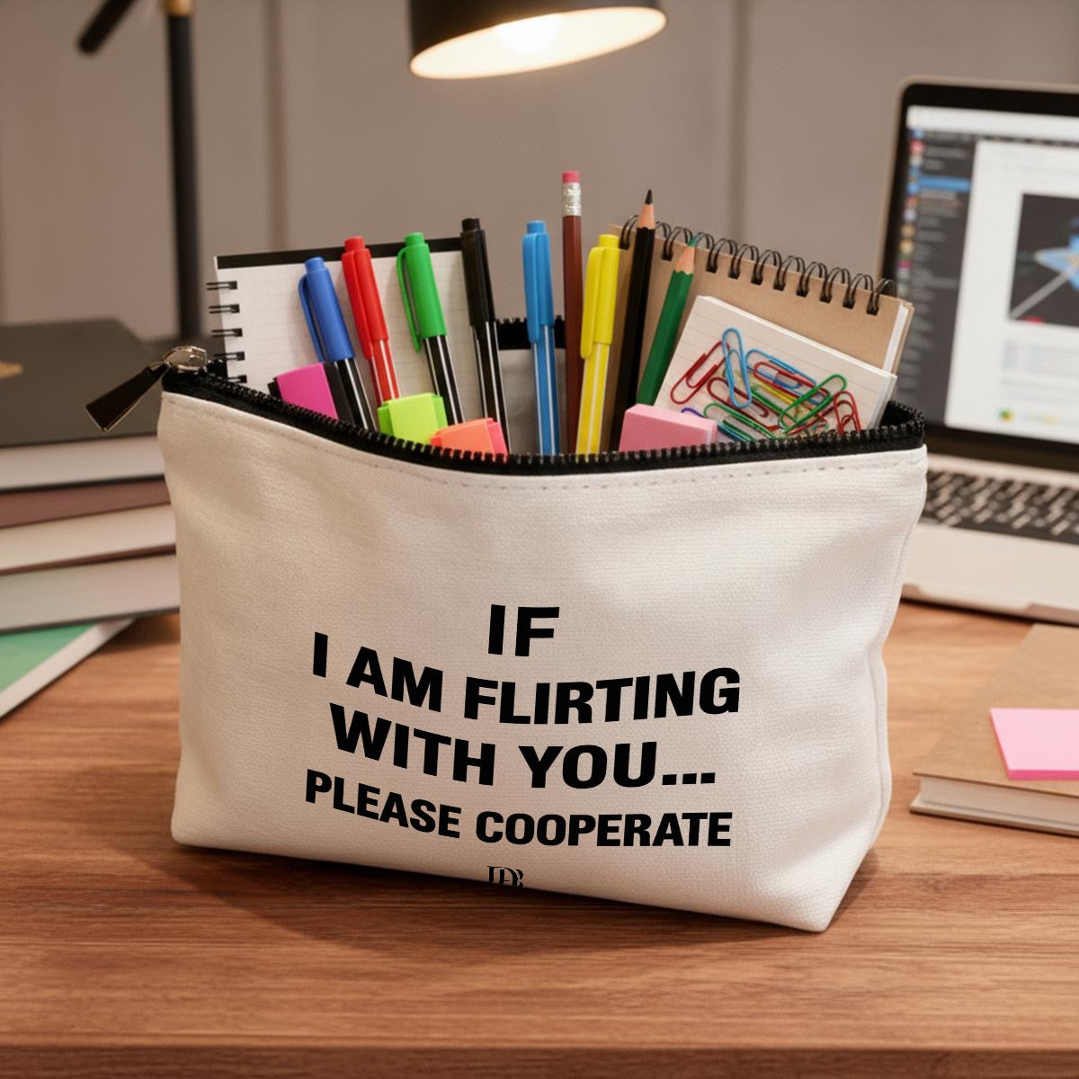 If I am flirting with you please cooperate Travel Organizer bag