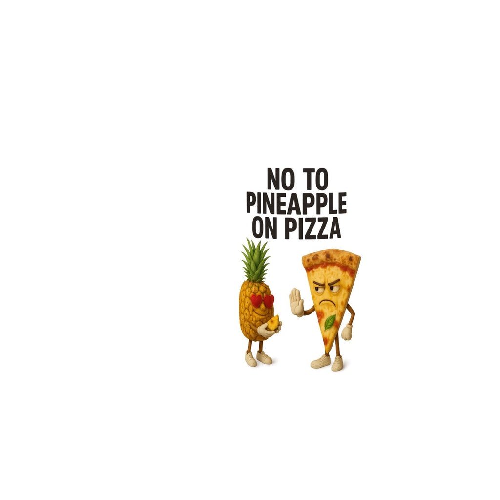 No to pineapple on pizza 11oz Double Color Mug