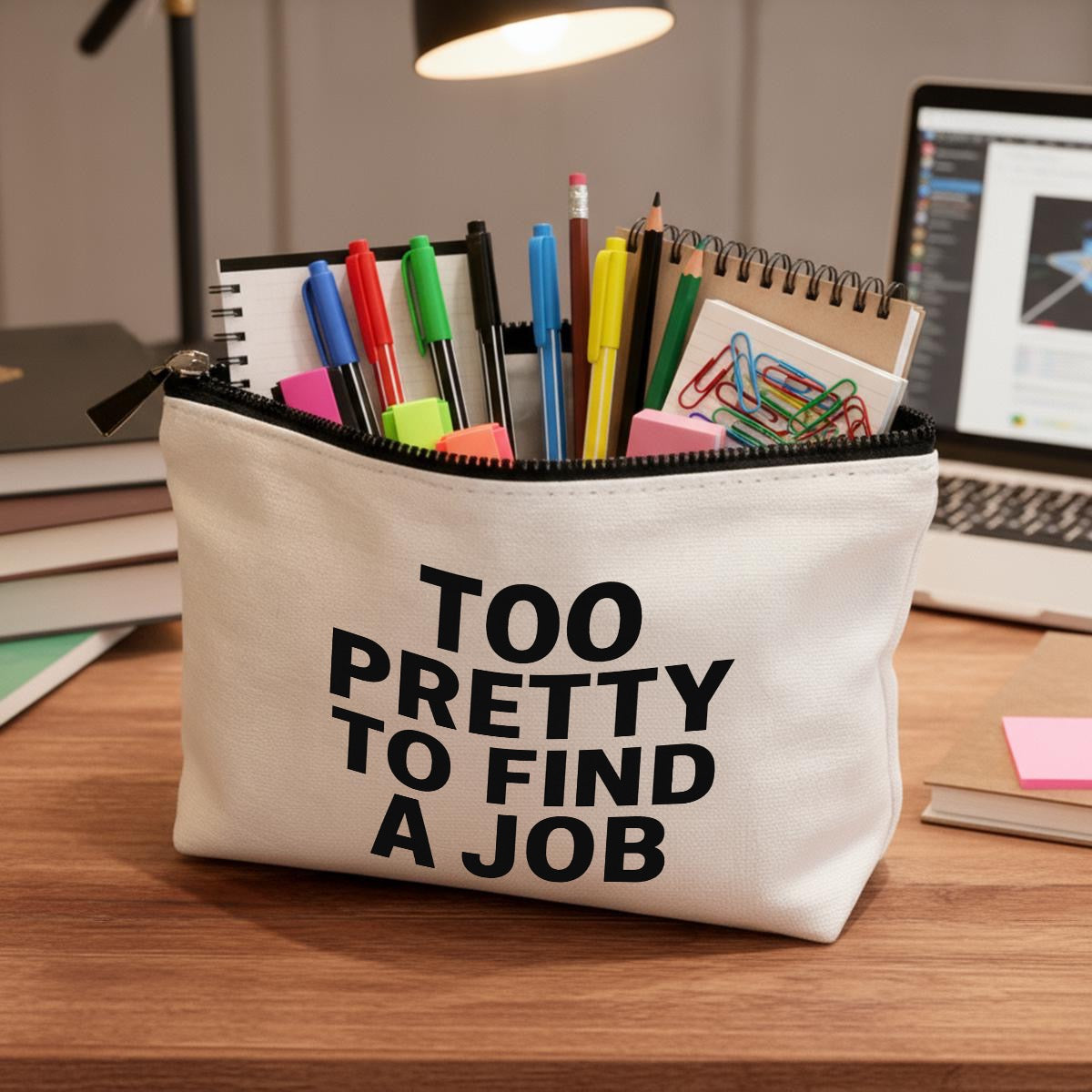 Too pretty to find a job Travel Organizer bag