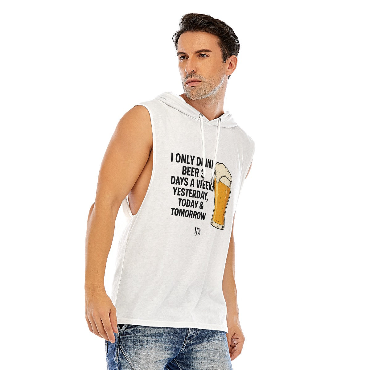 I only drink beer 3 days a week yesterday today & tomorrow unisex Sleeveless Pullover Hoodie