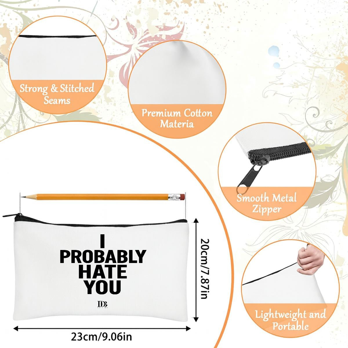 I probably hate you Travel Organizer bag