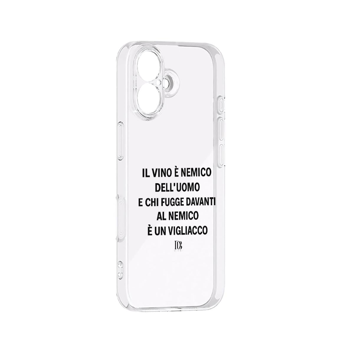 Il vino è nemico dell’uomo e chi fugge davanti al nemico è un vigliacco iPhone 17 Series Mobile Phone Case