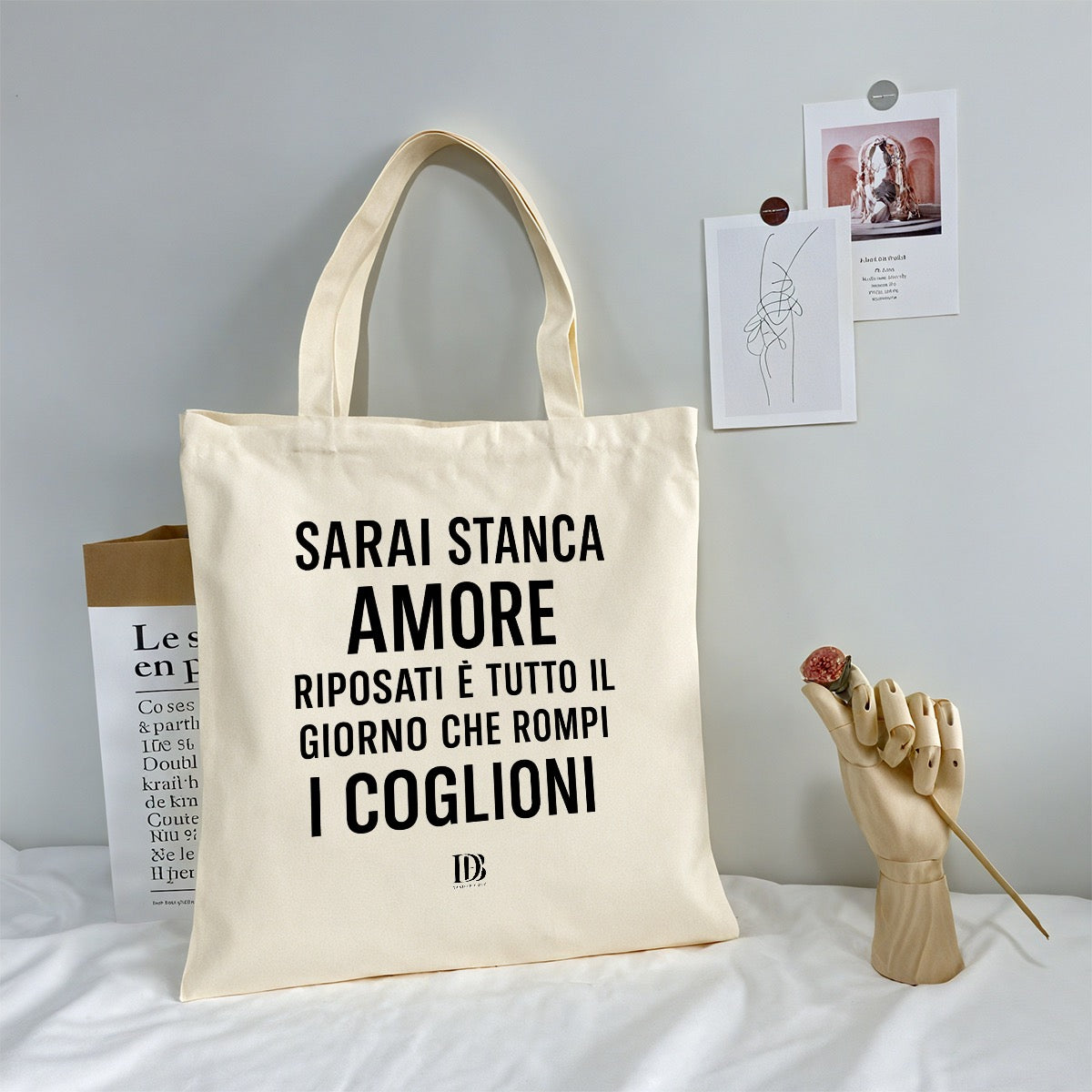 Sarai stanca amore riposati è tutto il giorno che rompi i coglioni Shopping bag