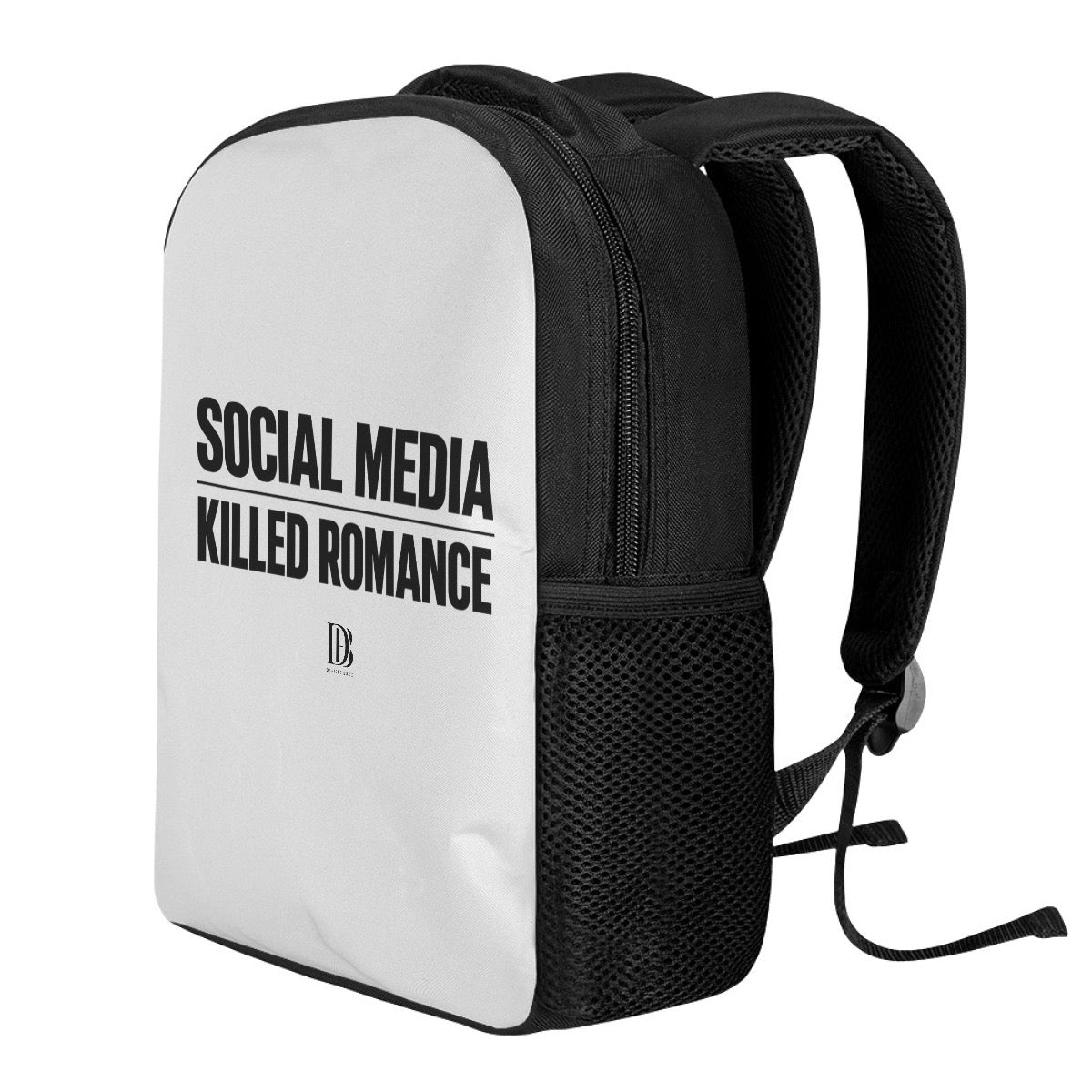 Social media killed romance Backpack