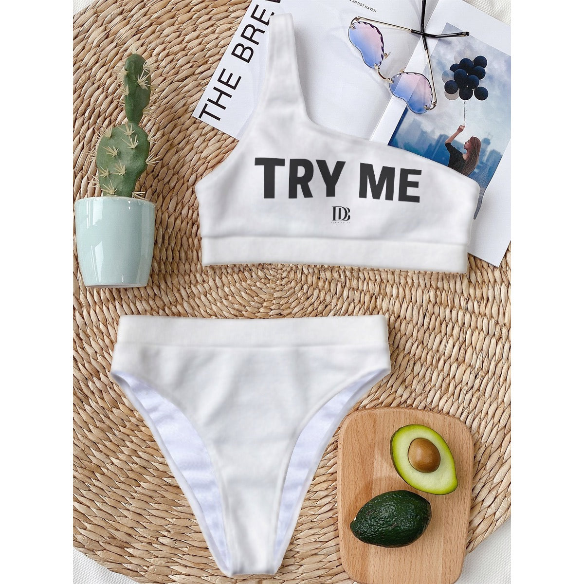 Try me Women Bikini With Single Shoulder