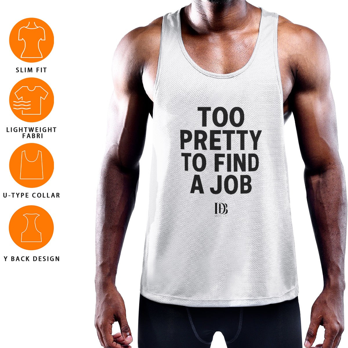 Too pretty to find a job Muscle Tank Top