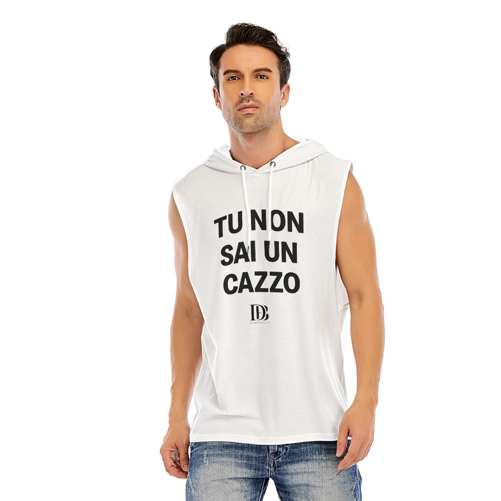 Tu non sai un cazzo Unisex Sleeveless Pullover Hoodie