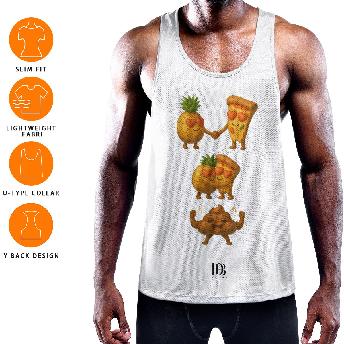 No pineapple on pizza Muscle Tank Top
