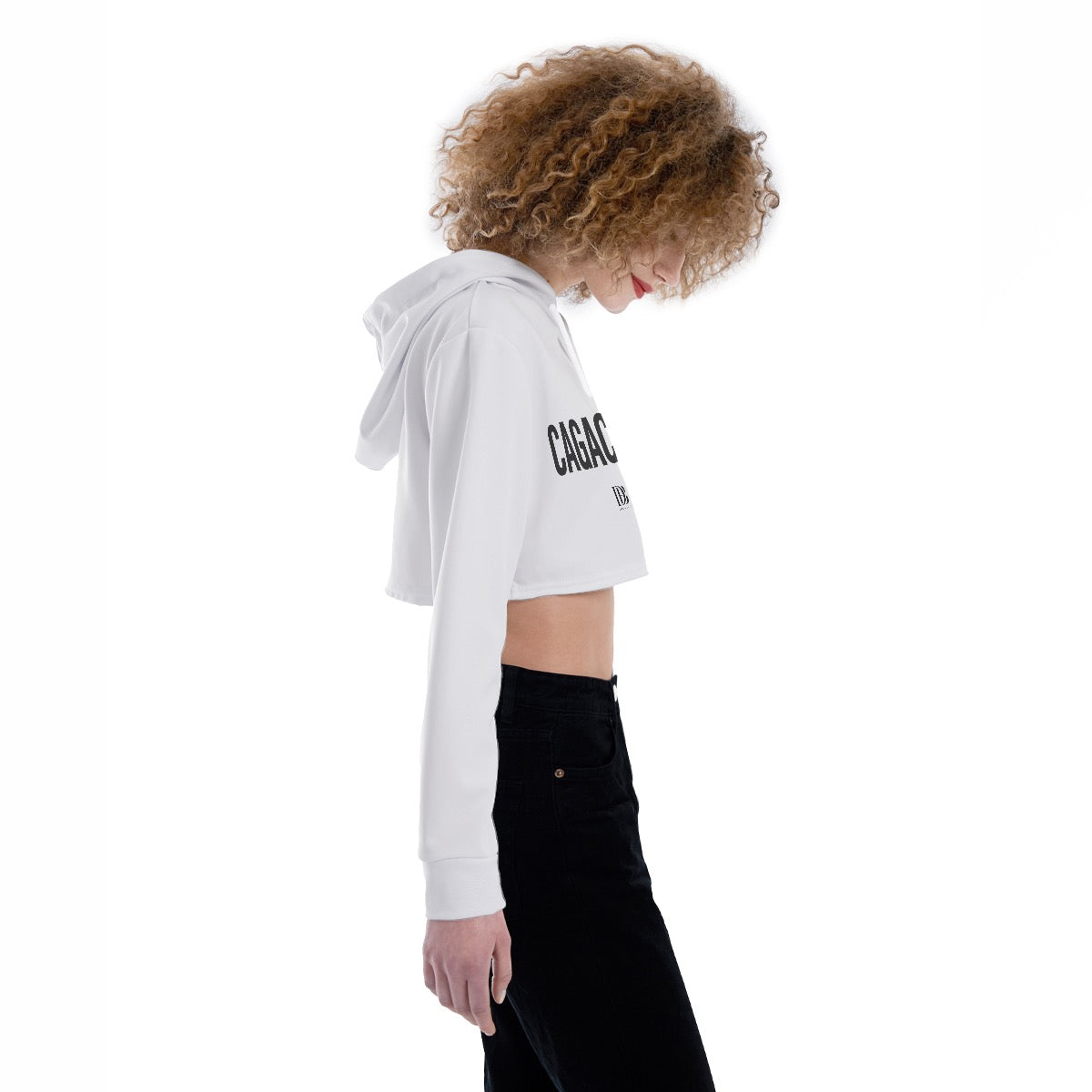 Cagacazzi Women Crop Hoodie