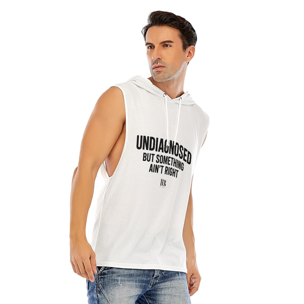 UNDIAGNOSED BUT SOMETHING AIN'T RIGHT Unisex Sleeveless Pullover Hoodie