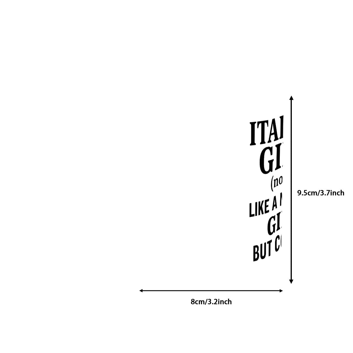 Italian girl like a normal girl but cooler 11oz Double Color Mug