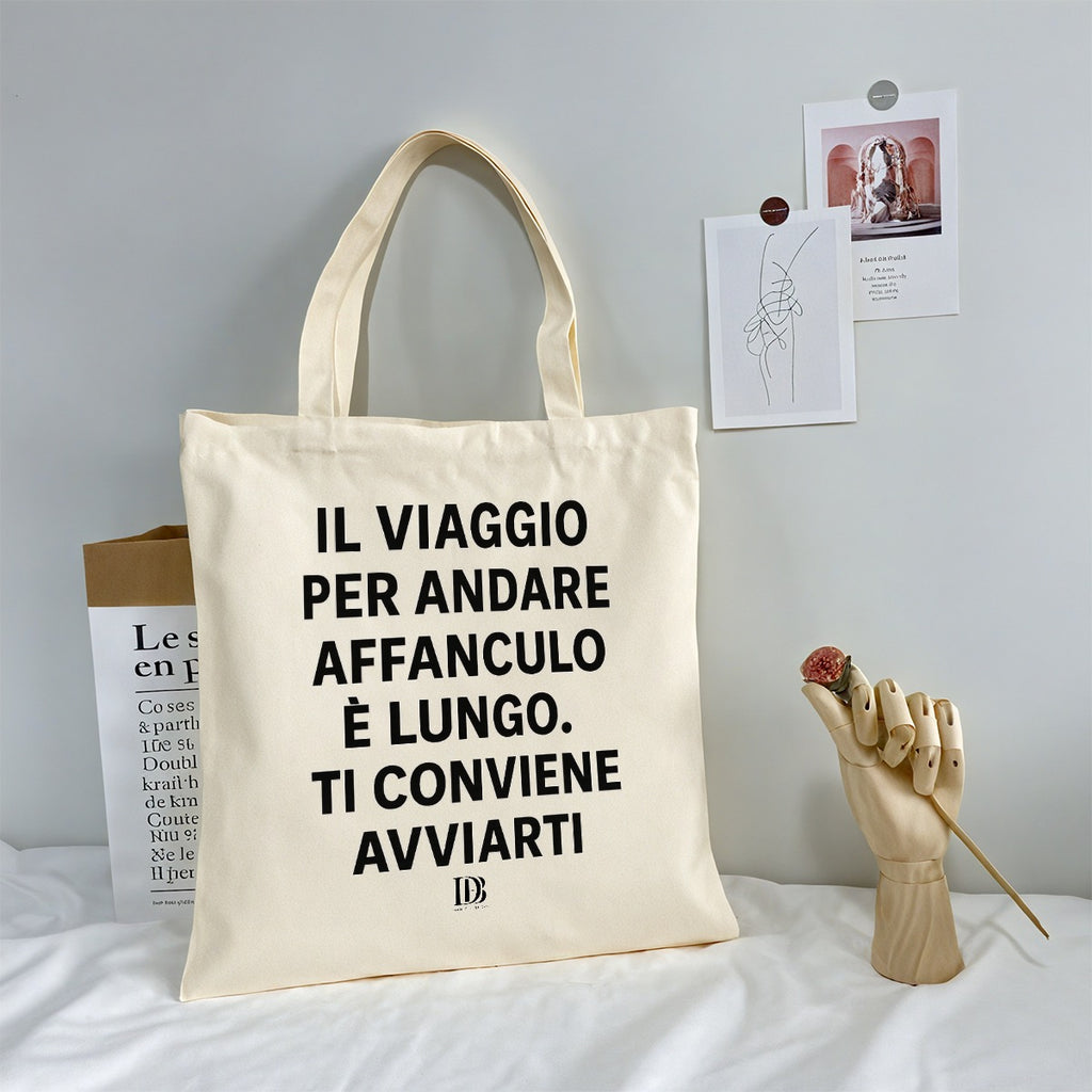 Il viaggio per andare affanculo è lungo ti conviene avviarti Shopping Bag