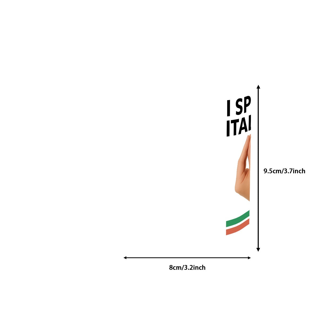 I speak Italian 11oz Double Color Mug