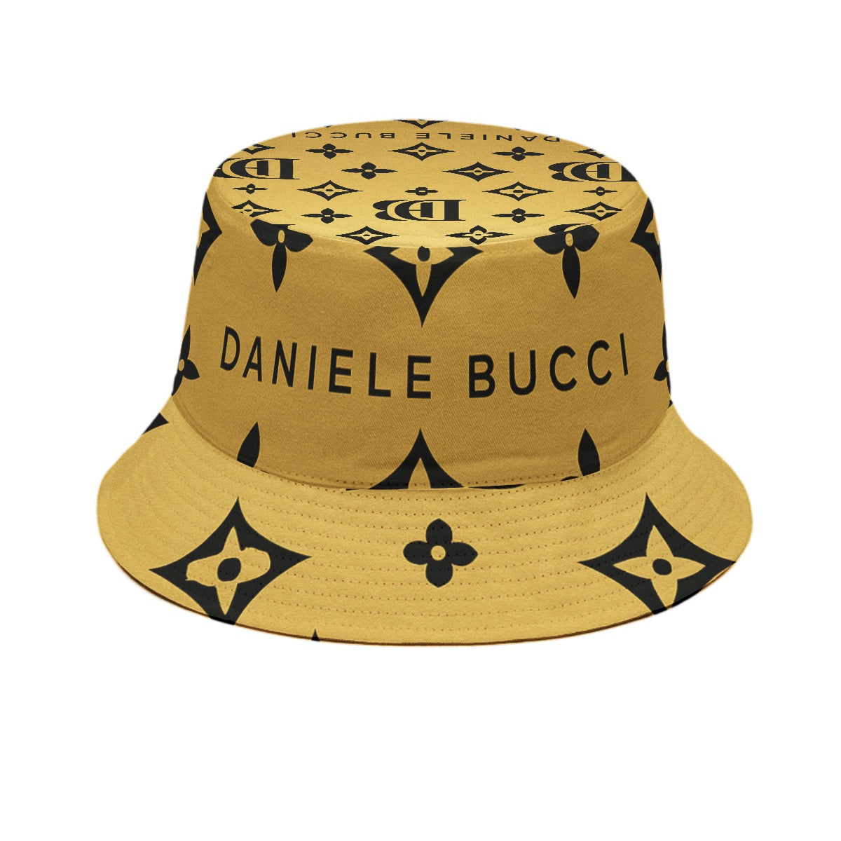 Daniele Bucci gold and black Bucket Hat