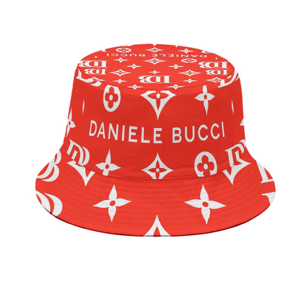 Daniele Bucci white and red Bucket Hat