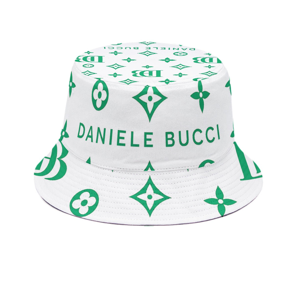 Daniele Bucci white and green Bucket Hat