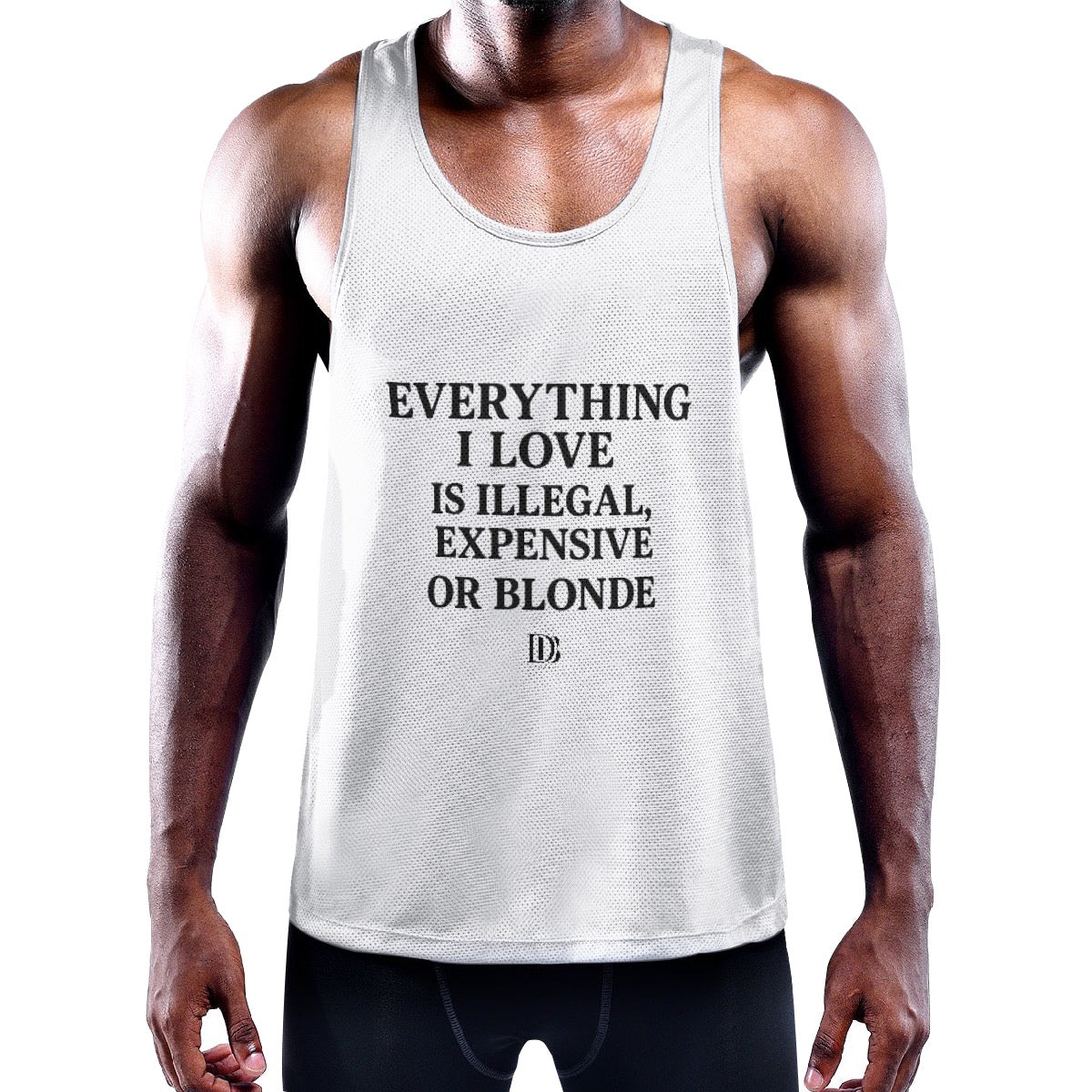 Everything I love is illegal unisex Tank Top