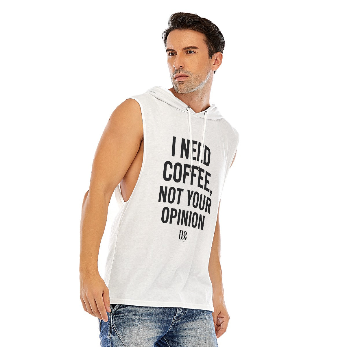 I need coffee not your opinion Sleeveless Pullover Hoodie