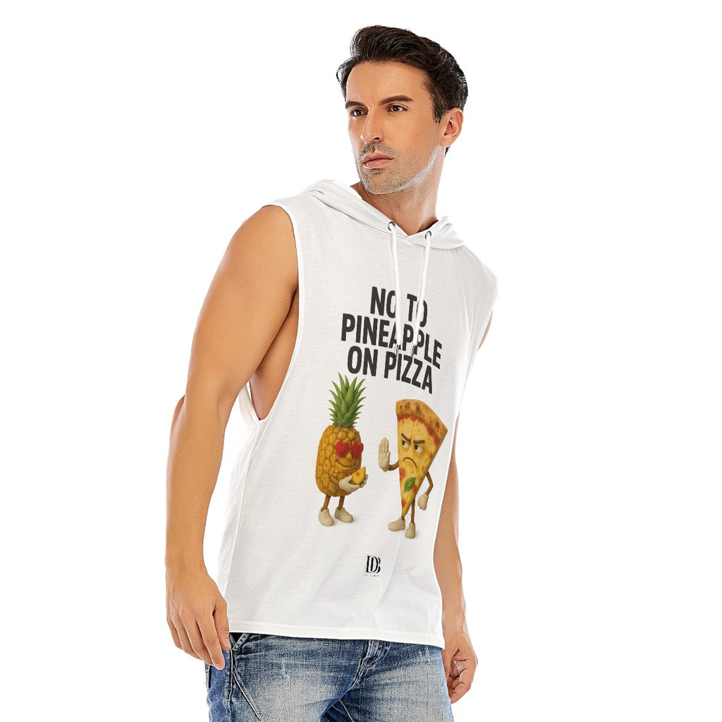 No to pineapple on pizza unisex Sleeveless Pullover Hoodie