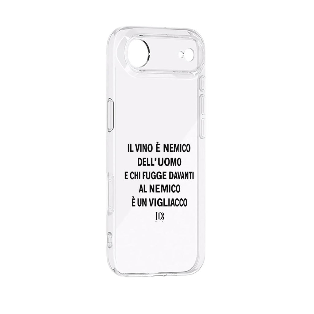 Il vino è nemico dell’uomo e chi fugge davanti al nemico è un vigliacco iPhone 17 Series Mobile Phone Case