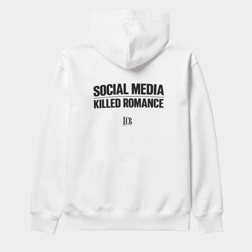 Social media killed romance unisex Pullover Hoodie
