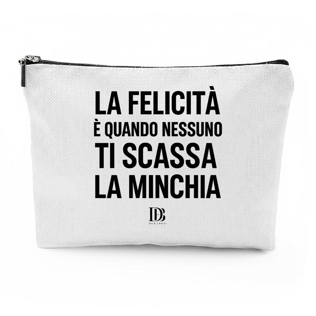 La felicità è quando nessuno ti scassa la minchia Travel Organizer bag