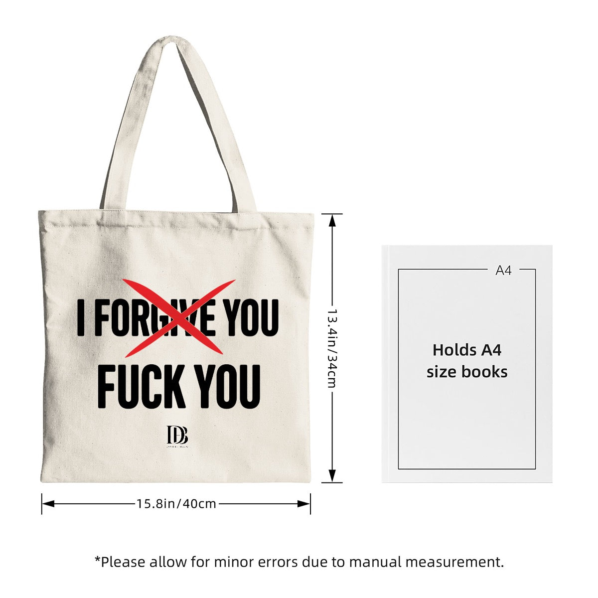 I forgive you fuck you shopping bag
