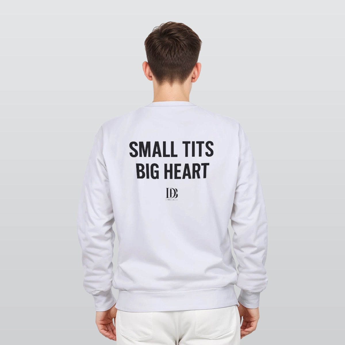 Small tits big heart Unisex Sweatshirt