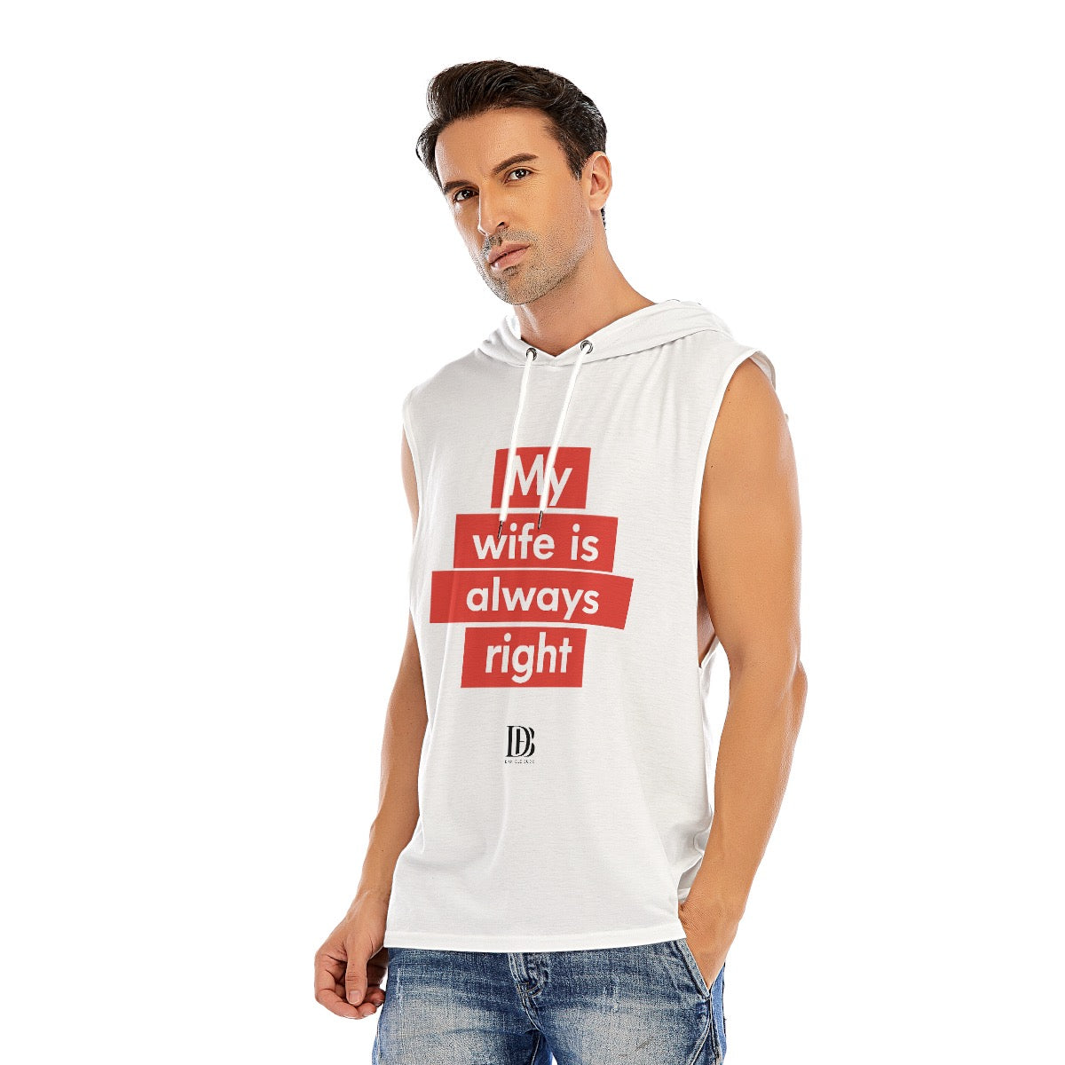 My wife is always right unisex Sleeveless Pullover Hoodie