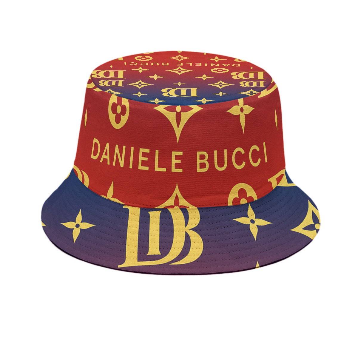 Daniele Bucci gold and red Bucket Hat