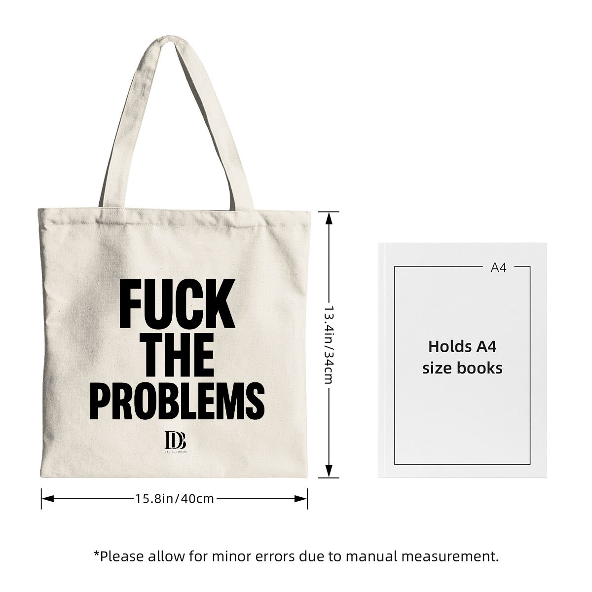 Fuck the problems shopping bag