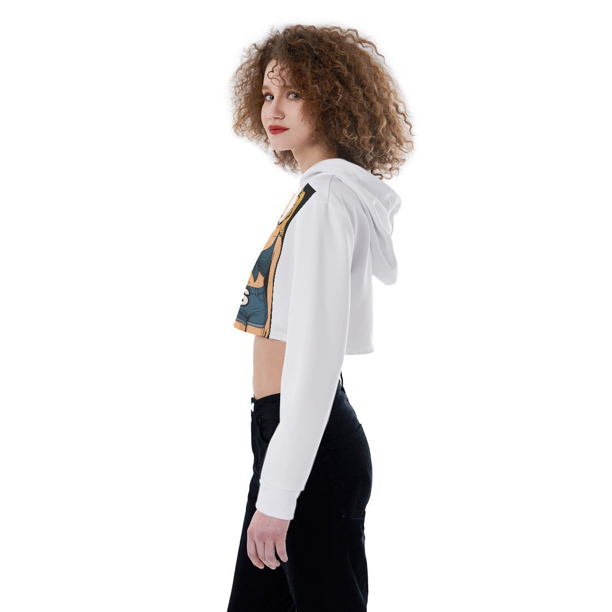 Do milfs not drugs Women Crop Hoodie