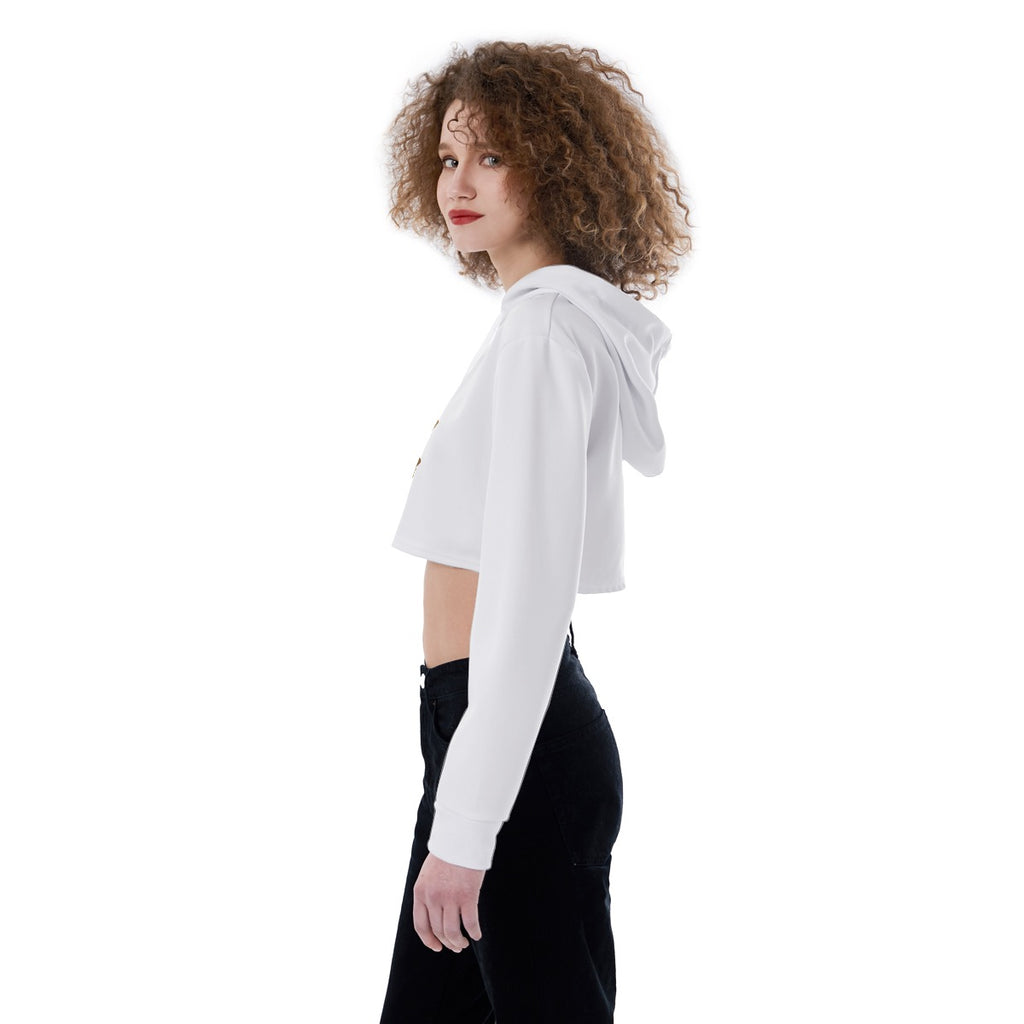 No to pineapple on pizza Women Crop Hoodie