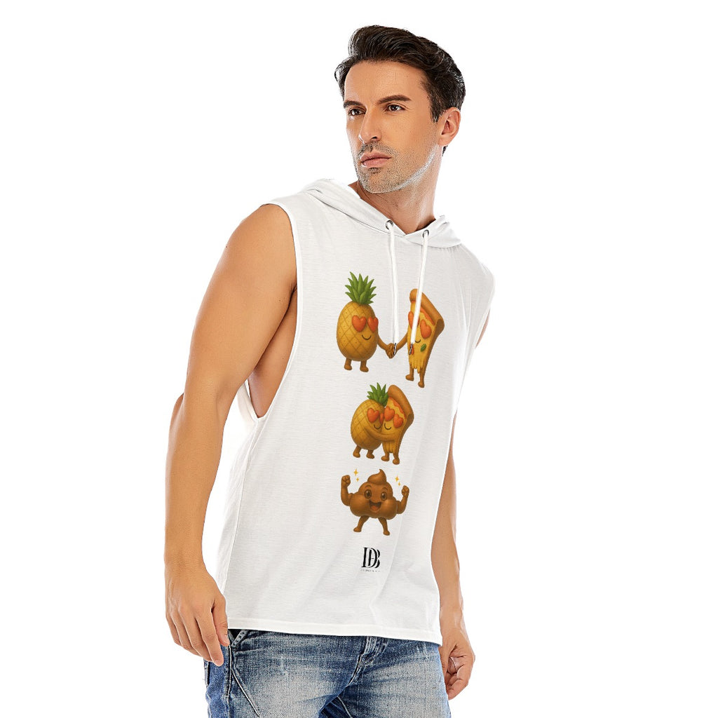 No pineapple on pizza Unisex Sleeveless Pullover Hoodie