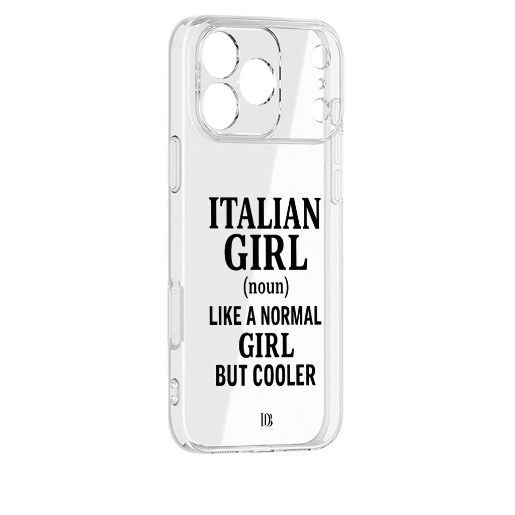 Italian girl like a normal girl but cooler iPhone 17 Series Mobile Phone Case