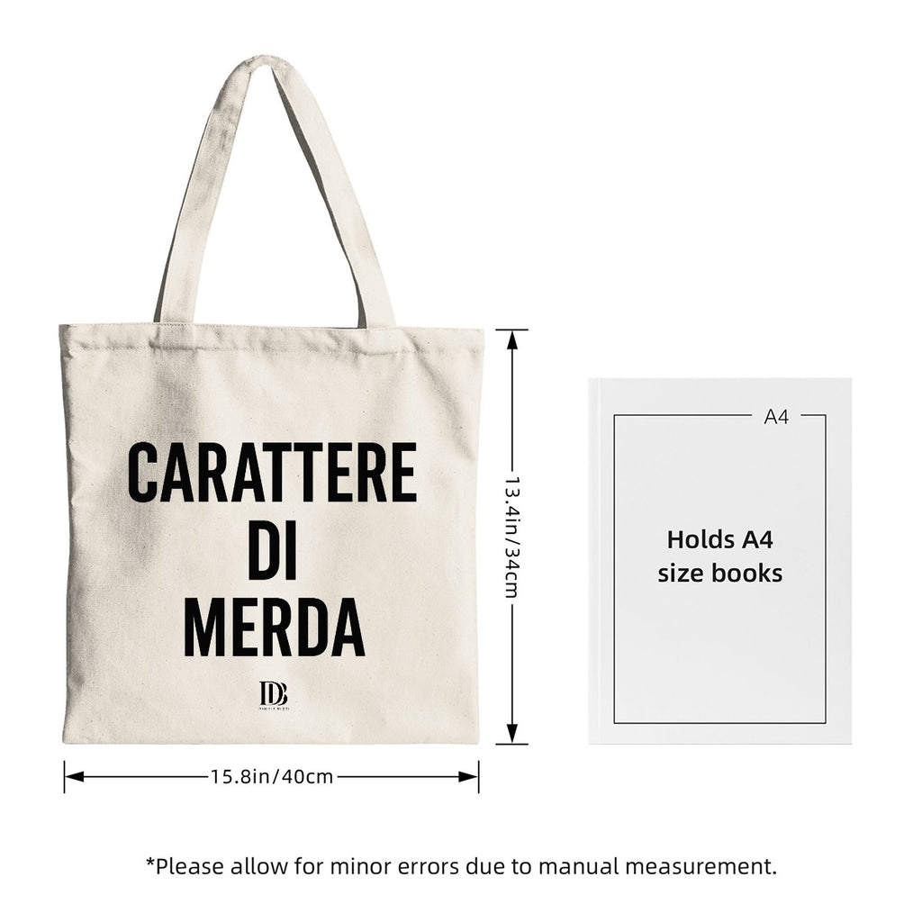 Carattere di merda shopping bag
